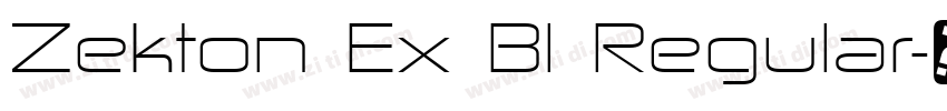Zekton Ex Bl Regular字体转换